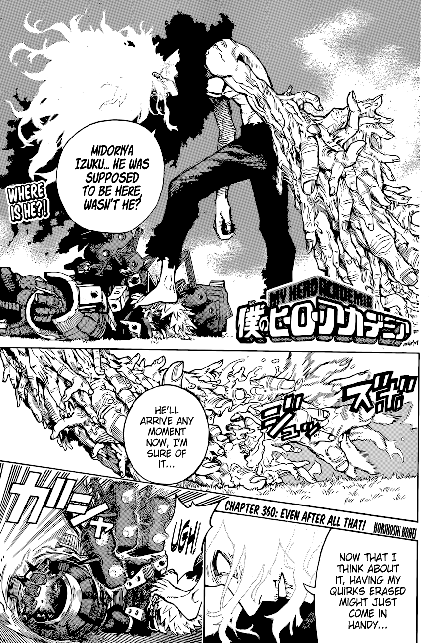 My Hero Academia, Chapter 360 - My Hero Academia Manga Online