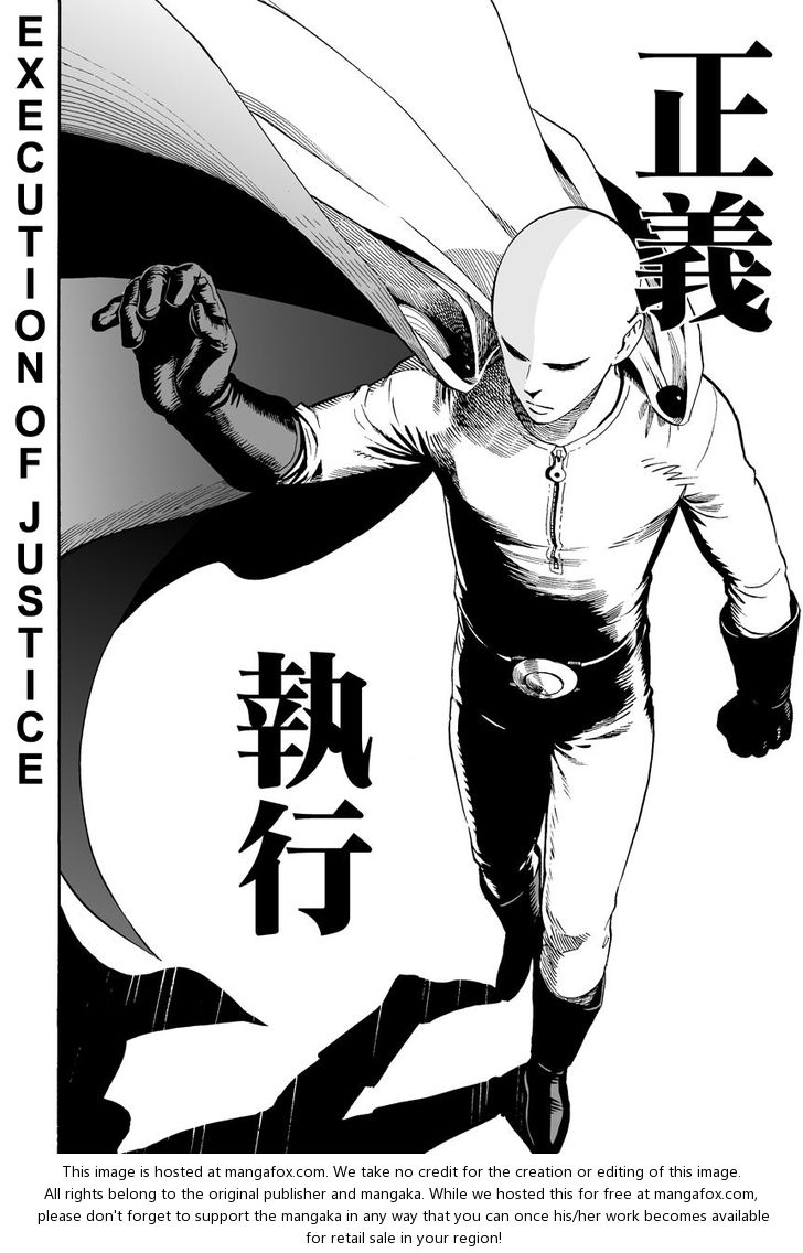 One-Punch Man, Chapter 1
