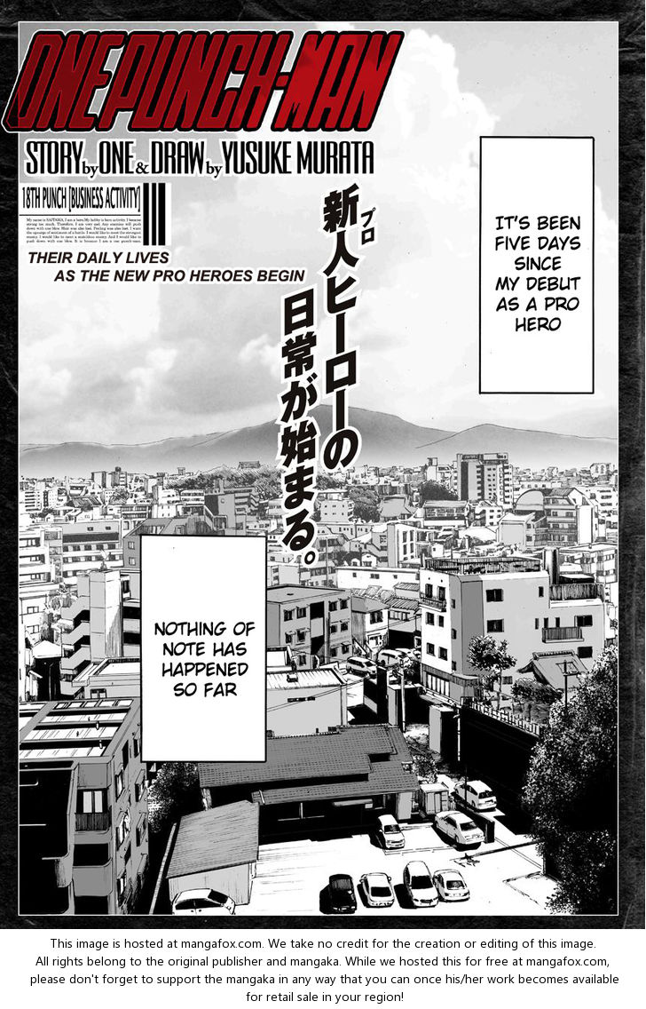 One-Punch Man, Chapter 18