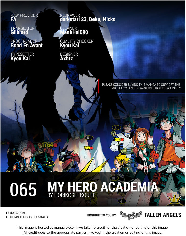 Boku no Hero Academia, Chapter 65