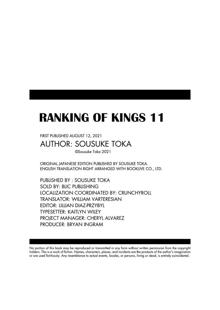 Ranking of Kings Chapter 141.5